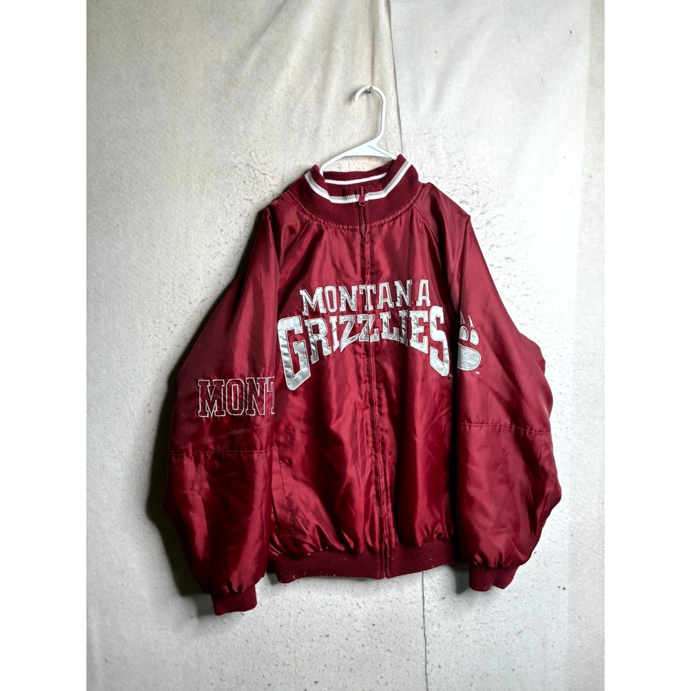 Montana Grizzlies Reversible Jacket Mens Medium Red G-III Sports by Carl Banks